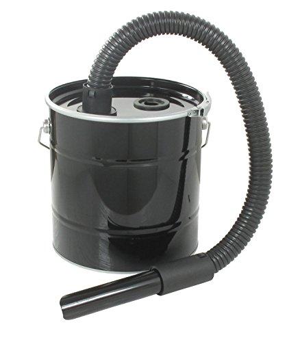 Greenstar Vakuum-Aschebehälter mit einem Fassungsvermögen von 17 l, mit flexiblem Siebfilter, einfach und effektiv, Asche von Kaminen, Grills, Kesseln von Greenstar