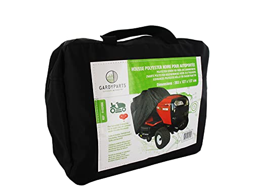 GREENSTAR - Schutzhülle für Rasentraktor – für Aufsitzmäher mit Heckauswurf – Polyester – Schwarz – Maße: 203 x 127 x 137 cm von Greenstar