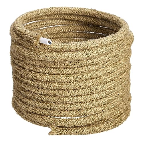 GreenSun Textilkabel 2 adrig Lampenkabel - 20M Textilkabel Elektrokabel Kabel 2 adrig Elektrische Leitungen Lampenkabel Textil für DIY Hängelampe von GreenSun