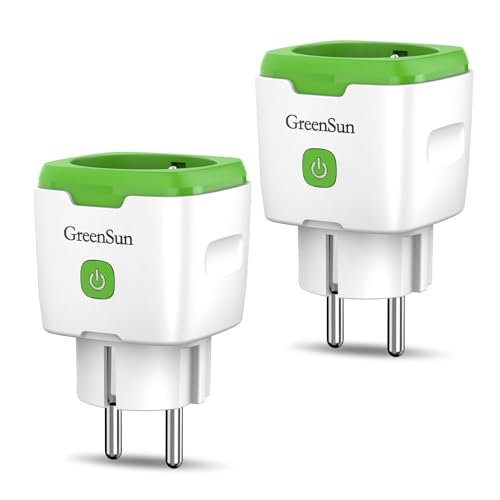 WLAN Steckdose GreenSun Stromzähler für Steckdose 2x Stromverbrauchsmesser Steckdose Stromzähler Zeitschaltuhr Steckdose Alexa Steckdose Smart Steckdose VeSync Smarte Steckdose Wifi Steckdose von GreenSun