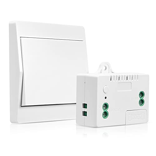 GreenSun Funkschalter Licht Set Funk Lichtschalter - Wandschalter Funkschalter 230v Funk Lichtschalter Lichtschalter Funk Funk-lichtschalter Funk Schalter 230v Funk Schalter Funkschalter Set (FS1+1) von GreenSun
