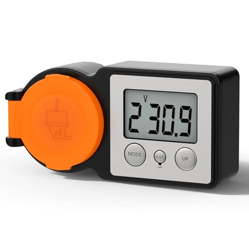 GreenSun Energiekostenmessgerät Stromzähler für Steckdose - Outdoor IP44 Balkonkraftwerk Stromzähler Stromkostenmessgerät Einspeisemessgerät Watt Volt kWh Messgerät Einspeisung messen von GreenSun