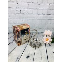 Schwan Marmeladentopf Mit Löffel - Versilberter Glasbehälter Küchenkondiment Vintage Retro Dekor Antikes von GreenTerracotta