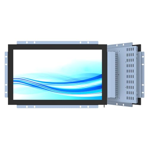 GreenTouch 15,6 Zoll Open-Frame Touchscreen LCD-Monitor – IR-Touchpanel – 1920 x 1080 – 16:9 – Schwarzer und silberner Rahmen… von GreenTouch