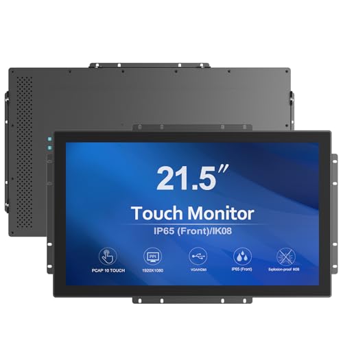 GreenTouch 21,5 Zoll Open Frame LCD-Display Touchscreen-Monitor HDMI VGA DVI Eingänge 1000 Nits für Outdoor-Kiosk von GreenTouch