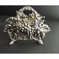 Silber Trauben Messerhalter Godinger Vintage Besteck Buffet Utensil Servierständer Greentreeboutique von GreenTreeBoutique