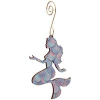 Kleine Meerjungfrau - Laser Cut Holzornament von GreenTreeJewelry