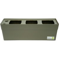 GREENBAR Kräuterbox, mit Bewässerungssystem und Wasserstandsanzeige - braun von Greenbar