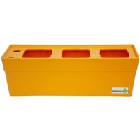 GREENBAR Kräuterbox, mit Bewässerungssystem und Wasserstandsanzeige - gelb von Greenbar