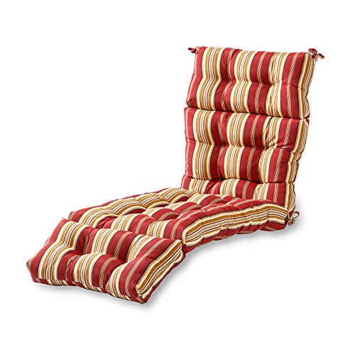 Greendale Home Fashions AZ4804-ROMASTRIPE Sitzkissen für Chaiselonge, toskanische Streifen, 183 x 56 cm, 1 Stück von Greendale Home Fashions