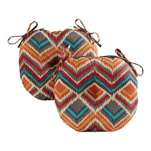 Greendale Home Fashions AZ5816S2-SURREAL Azteken-Sitzkissen, für den Außenbereich, 38,1 cm, 2 Stück von Greendale Home Fashions