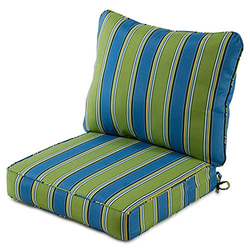 Greendale Home Fashions AZ7820-CAYMAN Belize Outdoor 2-teiliges Sitzkissen-Set von Greendale Home Fashions