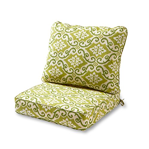 Greendale Home Fashions AZ7820-SHOREHAM Avocado Outdoor 2-teiliges Sitzkissen-Set von Greendale Home Fashions