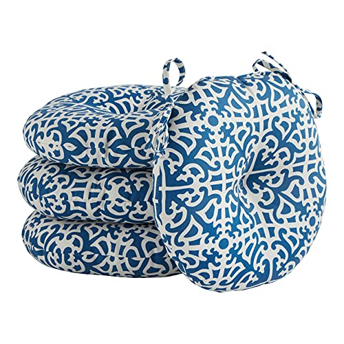 Greendale Home Fashions Outdoor Bistro-Sitzkissen, 38 cm, Indigo, 4 Stück von Greendale Home Fashions