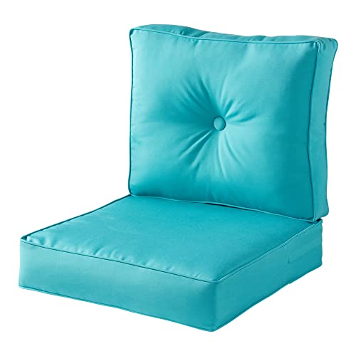 Greendale Home Fashions SC7830 Sunbrella Deep Seat Cushion Set, 2 Piece, Aruba von Greendale Home Fashions