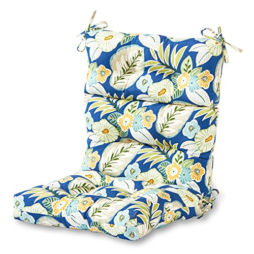 Greendale Home Fashions Magnolia Floral 44'' x 22'' Outdoor Seat/Back Chair Cushion, 1 Count (Pack of 1) von Greendale Home Fashions