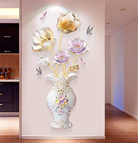Wandtattoo DIY Wandsticker Wandaufkleber XXL Goldfisch Magnolie Blumen Wall Sticker Wohnzimmer Schlafzimmer Wand Deko (C) von Greenf