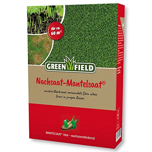 Greenfield Nachsaat Mantelsaat 1kg Rasensamen Sportrasen Spielrasen Regeneration von Greenfield