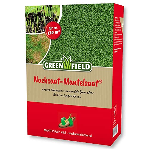 Greenfield Nachsaat Mantelsaat 2kg Rasensamen Sportrasen Spielrasen Regeneration von Greenfield