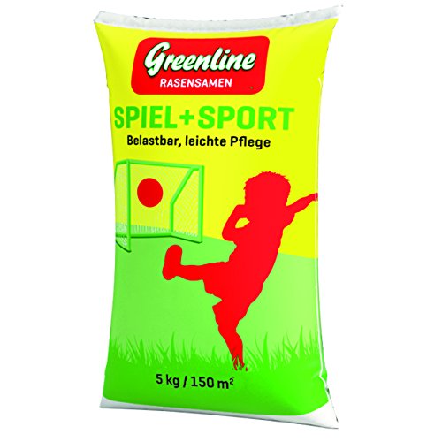 Greenfield Rasensamen Greenline Spiel und Sport 5 kg, grün von Greenfield