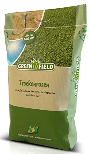 Greenfield Trockenrasen Rasen Samen Mantelsaat® Vital 10 kg für ca. 300m² von Greenfield