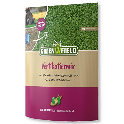 Greenfield Vertikutiermix Mantelsaat Vital 2,5 kg Rasensamen Vertikutierhilfe von Greenfield