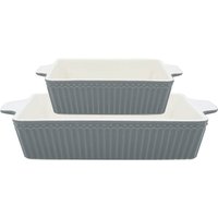Auflaufform Set Alice eckig stone grey 27 cm L Auflaufform Set Alice eckig stone grey 27 cm L von Greengate
