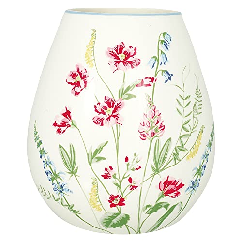 GreenGate Vase Elwin White Large von Greengate