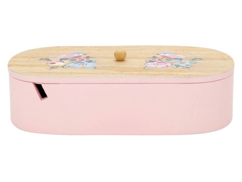 Greengate Aufbewahrungsbox Ellie Aufbewahrungsbox pale pink medium 23 cm von Greengate