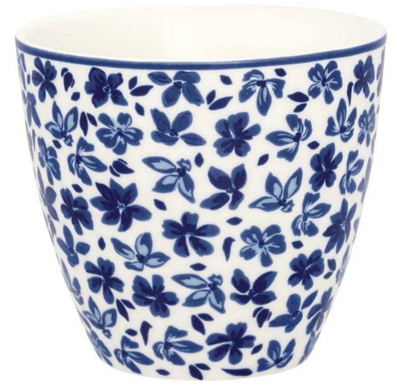 Greengate Becher Greengate Latte Cup DAHLA Weiß Dunkelblaue Blumen Greengate Becher Greengate Latte Cup DAHLA Weiß Dunkelblaue Blumen von Greengate