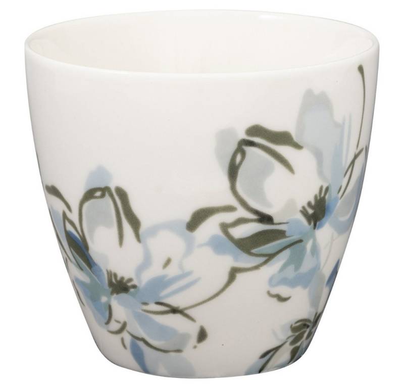 Greengate Becher Greengate Latte Cup EVIA Weiß mit Blumen von Greengate