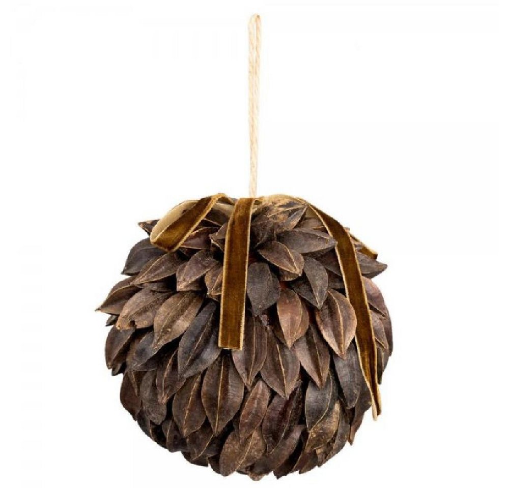 Greengate Christbaumschmuck Weihnachtskugel Rangunschlinger Braun (L) von Greengate