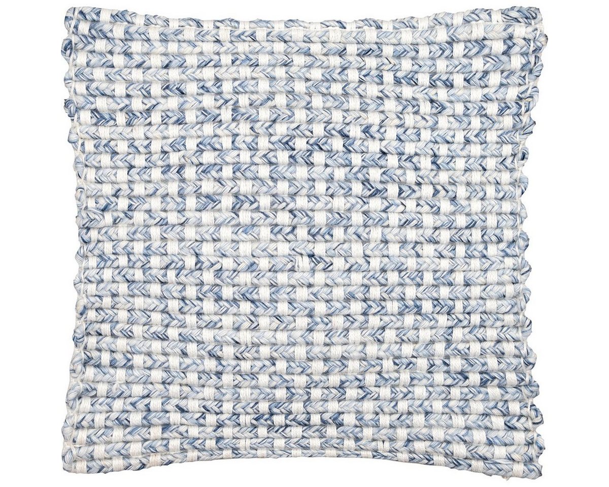 Greengate Dekokissen Braided Kissenhülle pale blue 50x50cm von Greengate