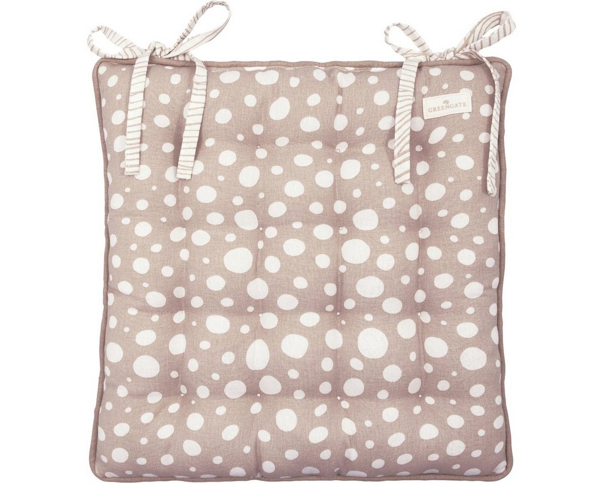 Greengate Dekokissen Neva Sitzkissen beige large 40x40cm von Greengate