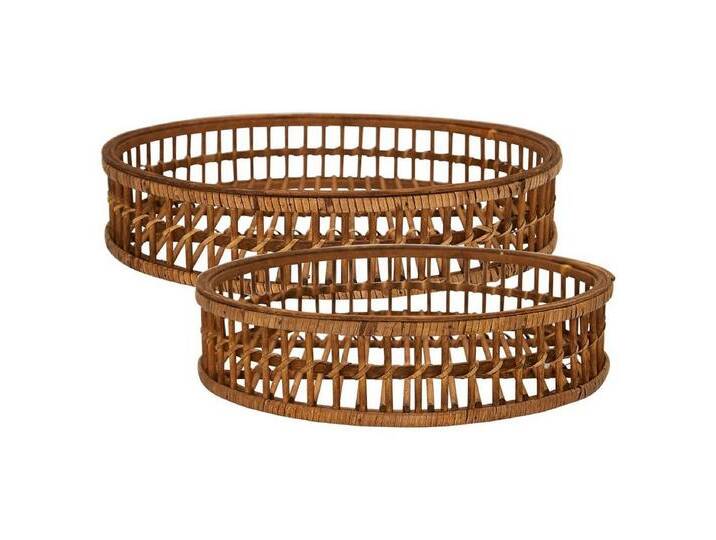 Greengate Dekotablett Tablett 2er Set Weide Rund von Greengate