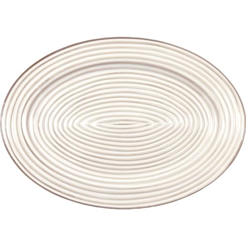 Greengate Dunes Servierplatte oval white 34x24cm von GreenGate