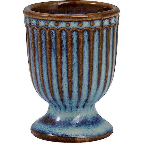 GreenGate Eierbecher Alice Oyster Blue Blau 6,5 cm Keramik Everyday Geschirr von GreenGate