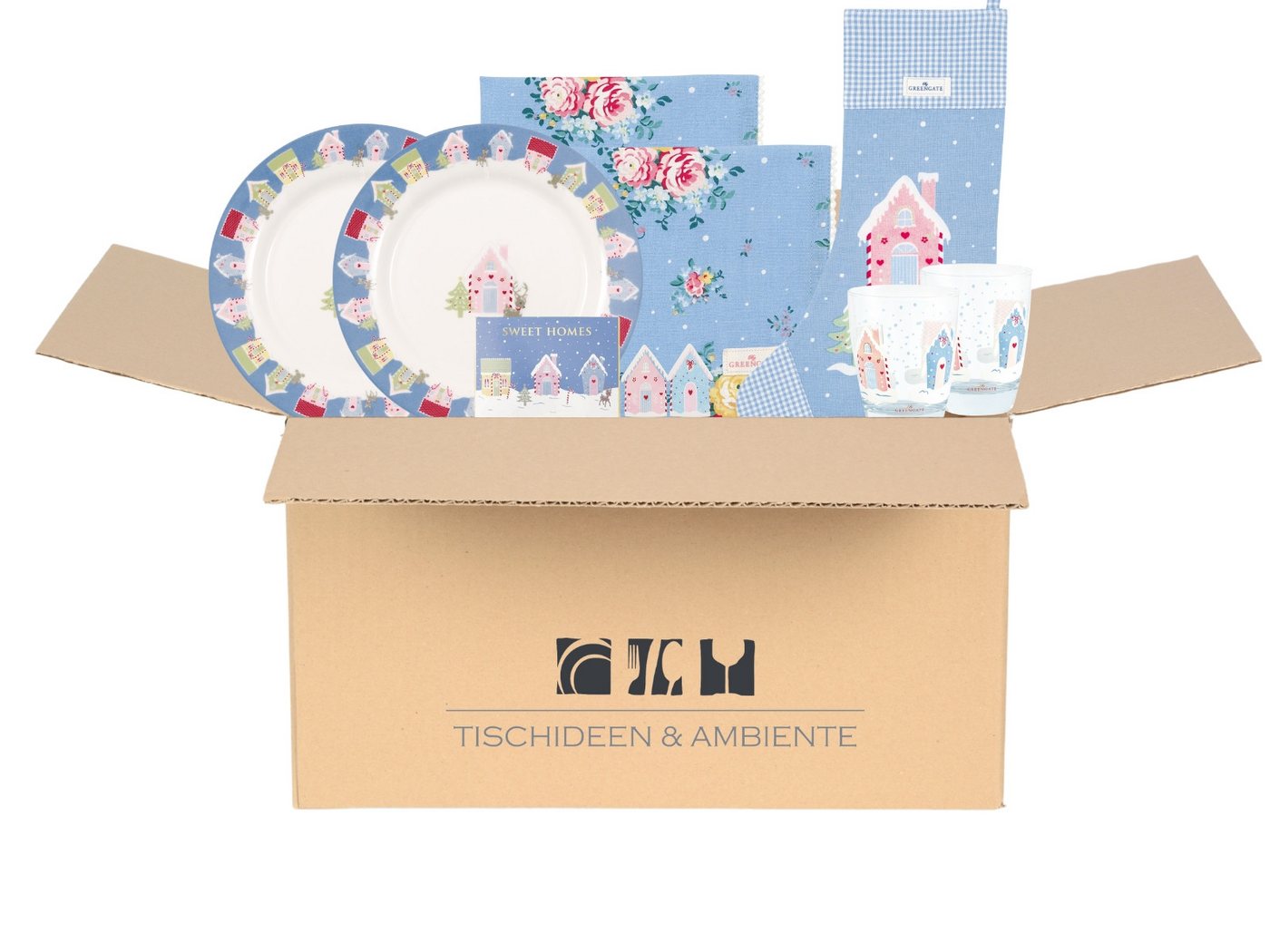 Greengate Geschenkbox Geschenkbox Laura Christmas 9tlg von Greengate