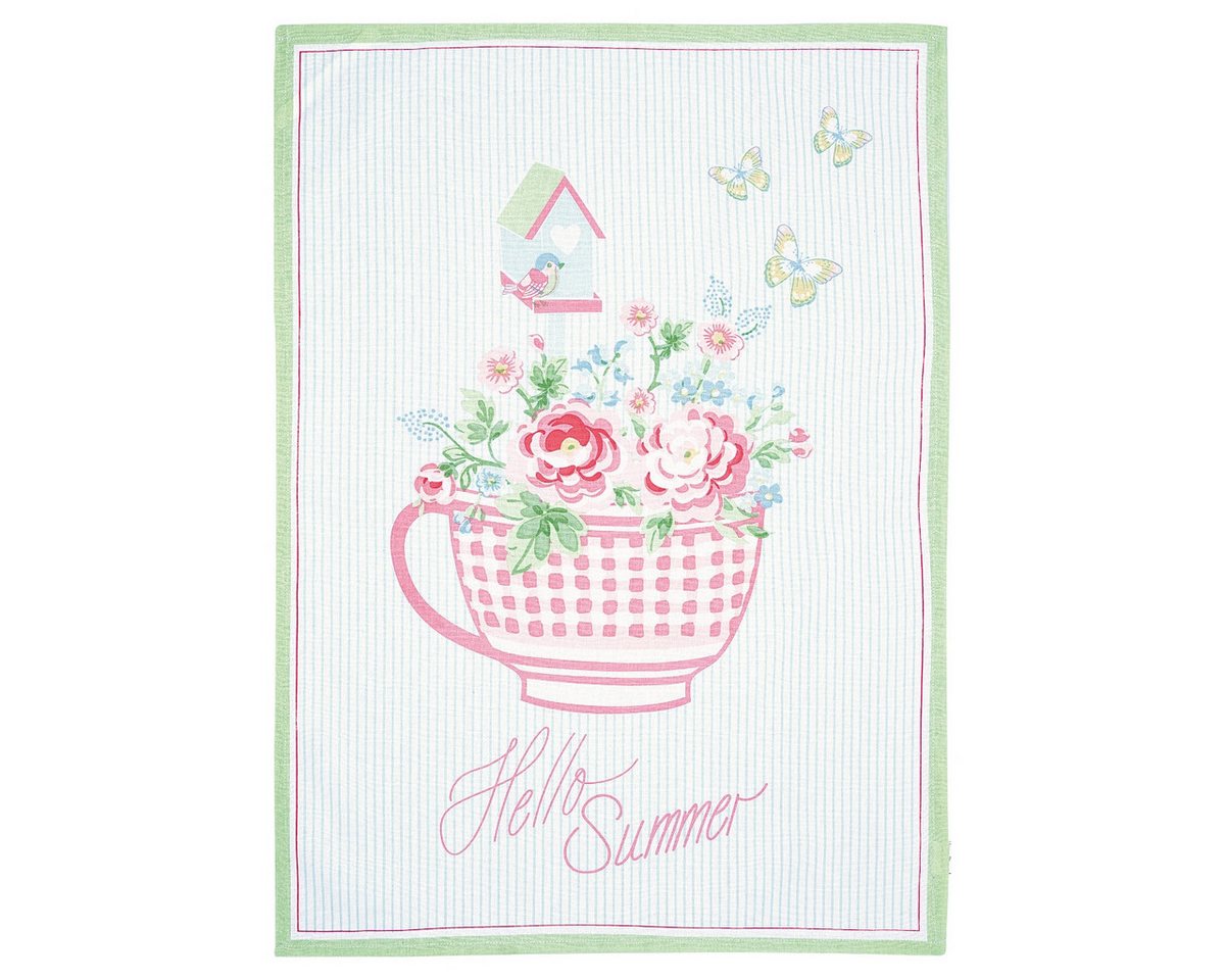 Greengate Geschirrtuch Alma summer Geschirrtuch white 70x50cm von Greengate