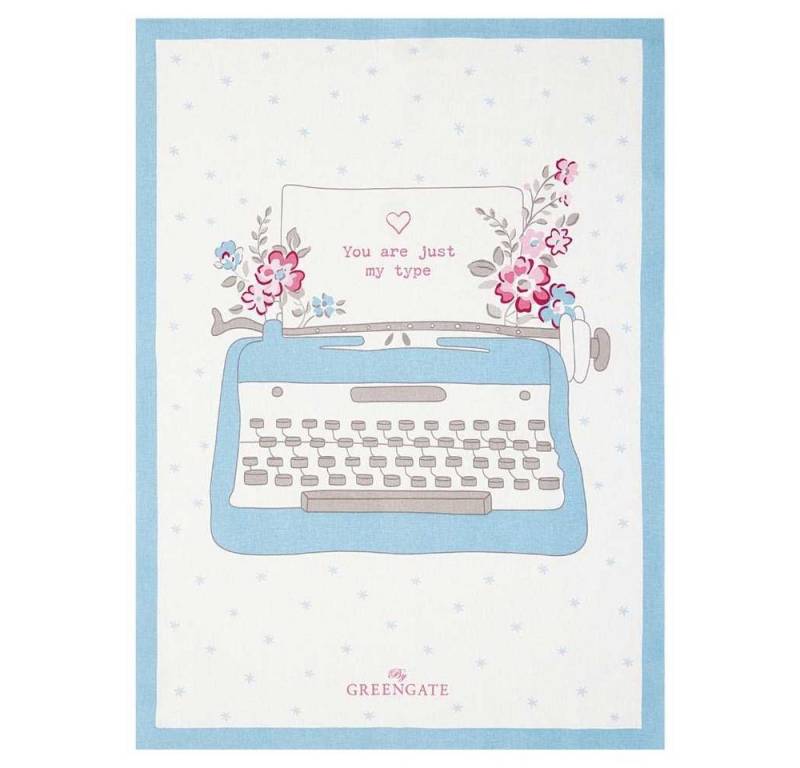 Greengate Geschirrtuch Greengate Geschirrtuch ELBA Weiß LOVE Letter in Schreibmaschine Greengate Geschirrtuch Greengate Geschirrtuch ELBA Weiß LOVE Letter in Schreibmaschine von Greengate