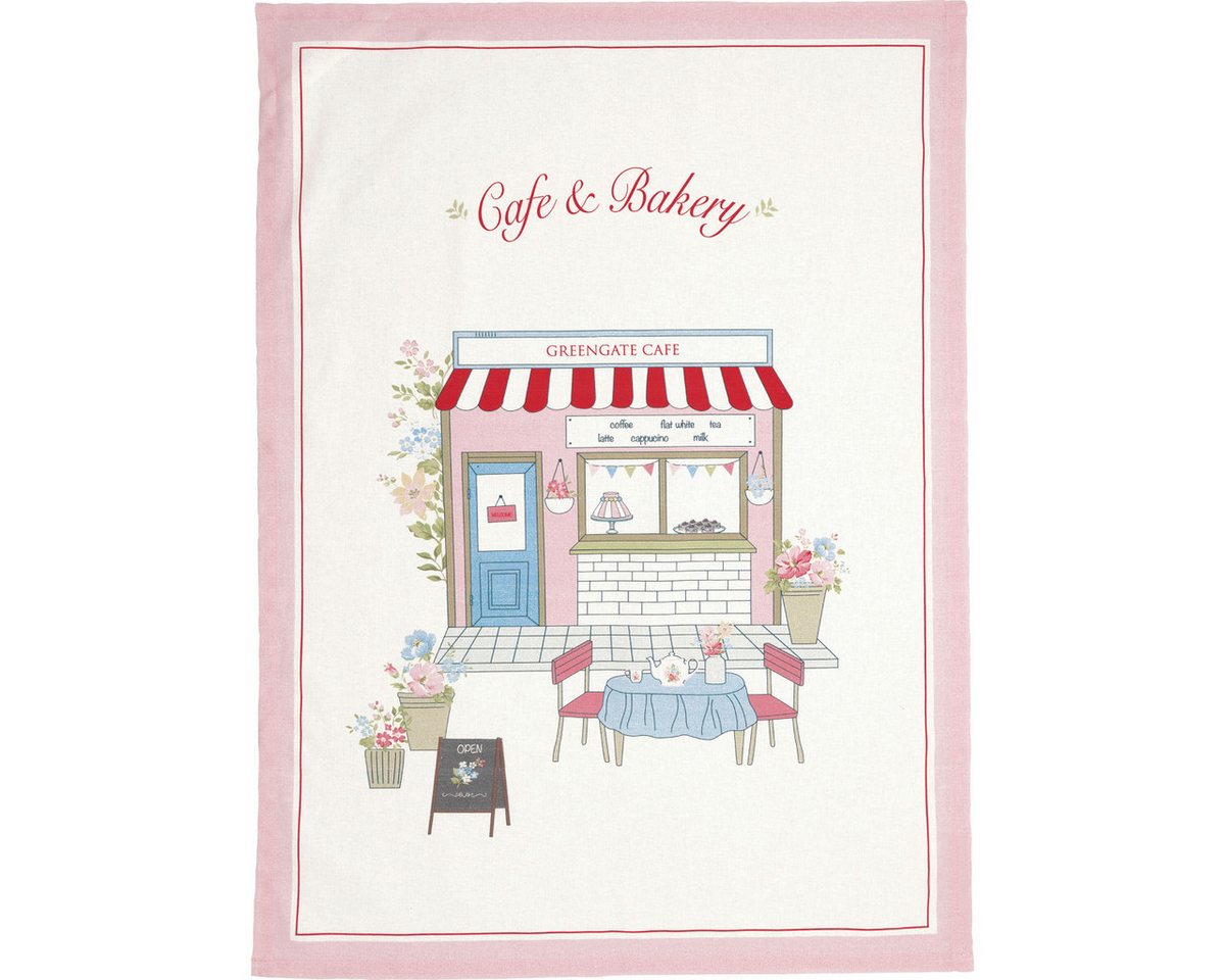 Greengate Geschirrtuch Josefina cafe Geschirrtuch white 70x50cm von Greengate