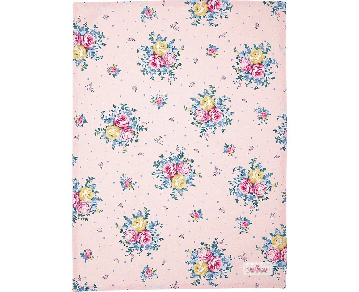 Greengate Geschirrtuch Laura Geschirrtuch pale pink 70 x 50 cm von Greengate