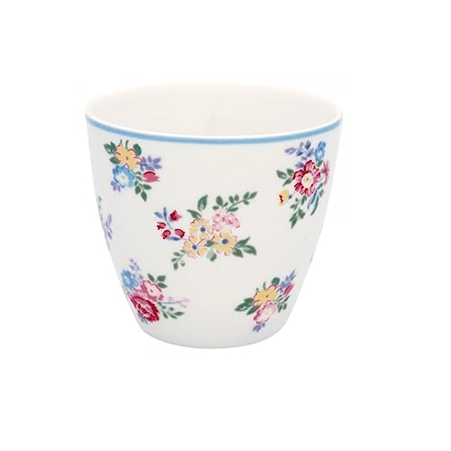 Greengate - Latte Cup - Elena - Keramik - Farbe: Petit White - (ØxH): 10 x 9 cm von GreenGate
