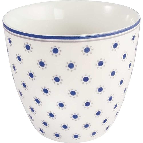 GreenGate Latte Cup Harriet Weiß mit Blumen Kaffeebecher 300 ml von GreenGate