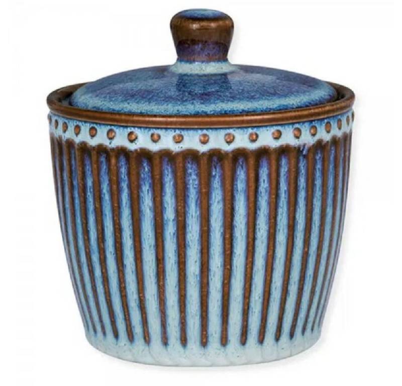 Greengate Milchkännchen Zuckerdose mit Deckel Alice Oyster Blue von Greengate