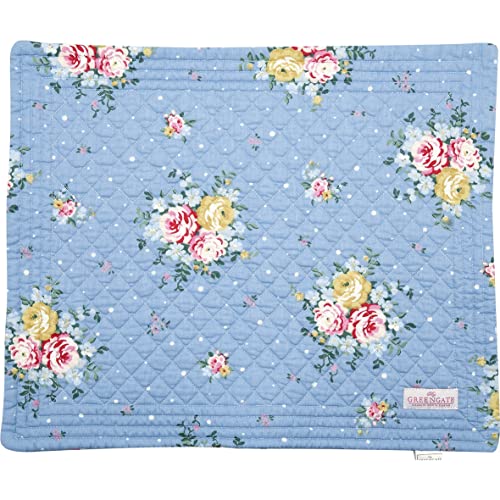 Greengate QUIPLA35LRA2806 Laura Tischset Dusty Blue 45 x 35 cm (1 Stück) von GreenGate