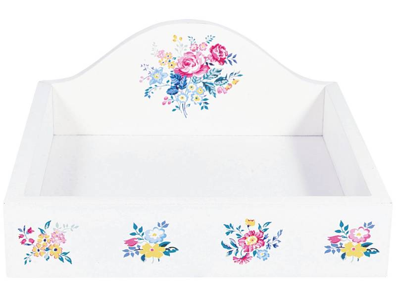 Greengate Serviettenring Elina Serviettenhalter white 19x19x4cm, Holz von Greengate