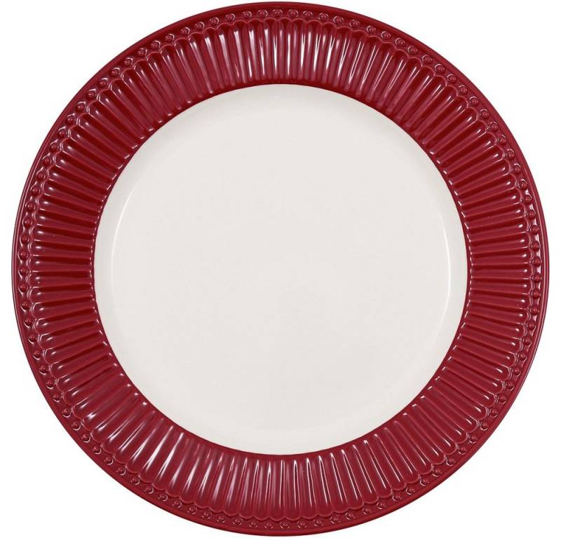 Greengate Speiseteller Greengate Essteller ALICE CLARET RED Rot von Greengate