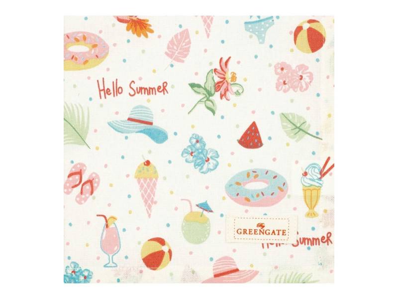 Greengate Stoffserviette Lula Stoffserviette white 40 x 40 cm von Greengate