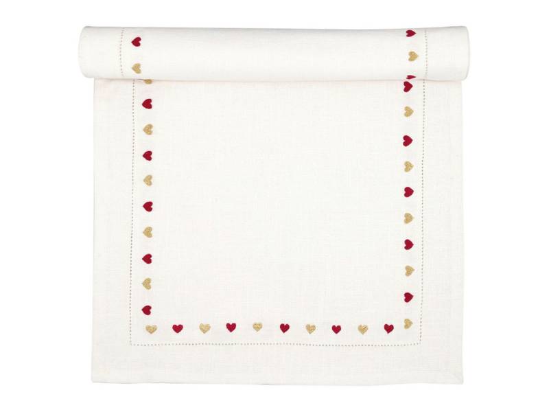 Greengate Tischläufer Grace Tischläufer bestickt white 140x45cm von Greengate